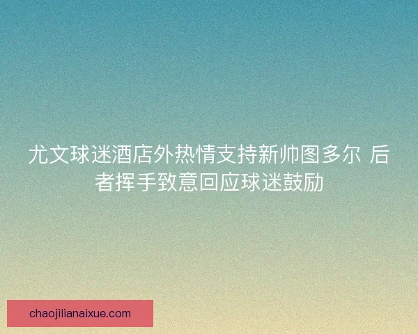 尤文球迷酒店外热情支持新帅图多尔 后者挥手致意回应球迷鼓励 尤文球迷酒店外热情支持新帅图多尔 后者挥手致意回应球迷鼓励